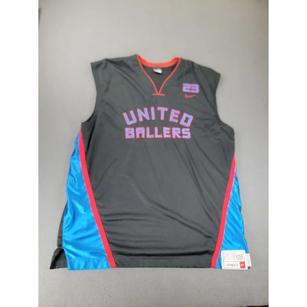 Nike United Ballers Basketball Jersey Mens 2XL LeBron James 23 King NBA‎ Shirt